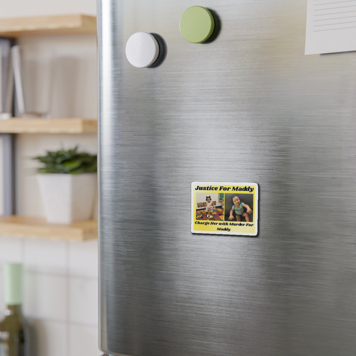 Justice for Maddy Die-Cut Magnet