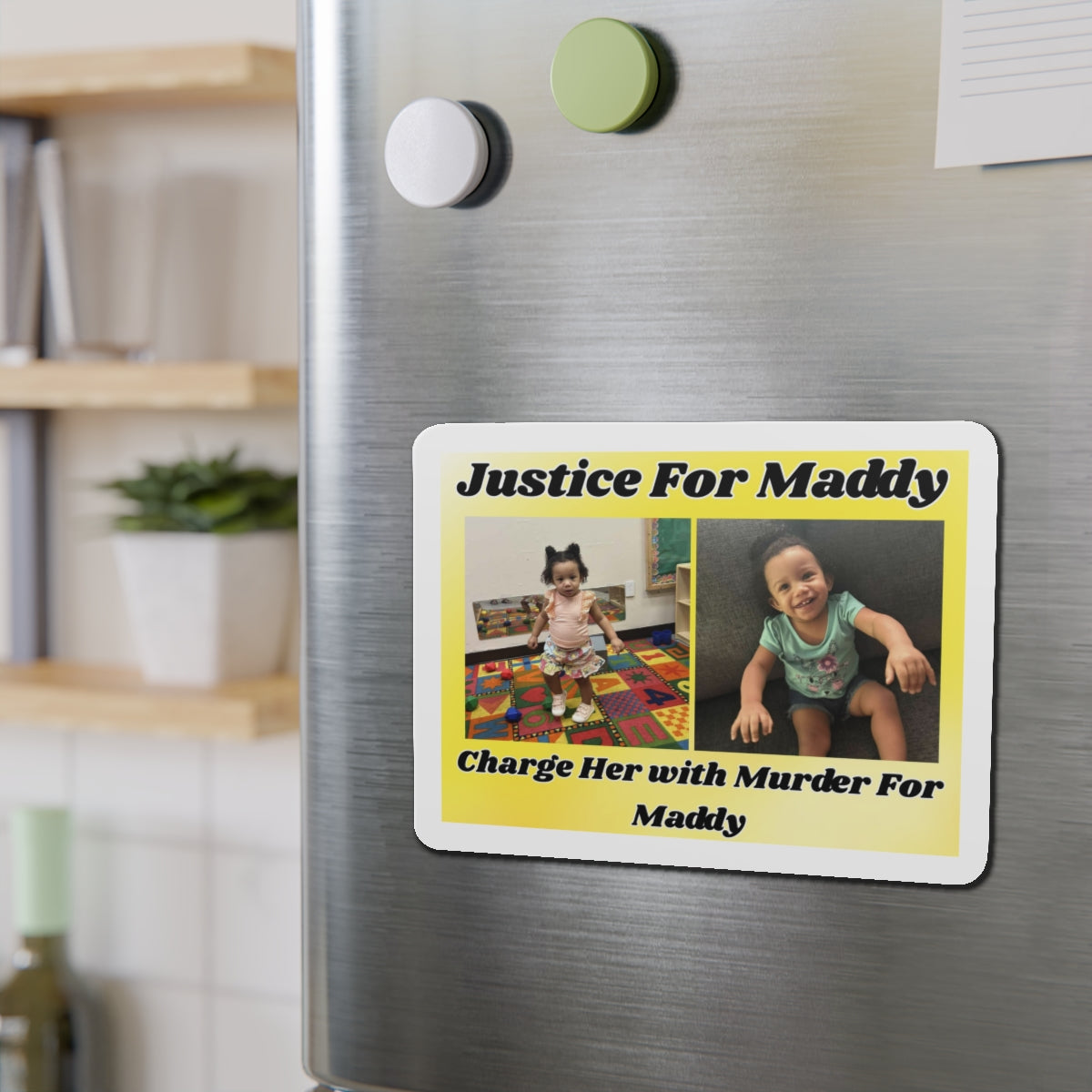 Justice for Maddy Die-Cut Magnet