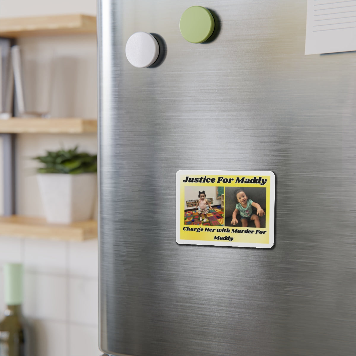 Justice for Maddy Die-Cut Magnet