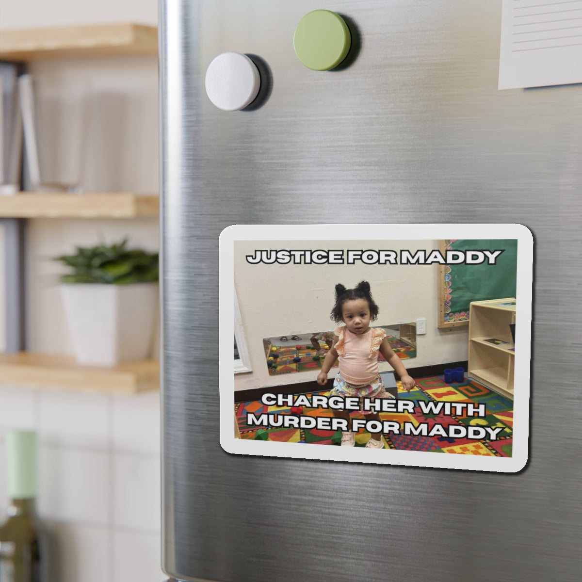 Justice for Maddy Die-Cut Magnet, Custom Support Magnet,