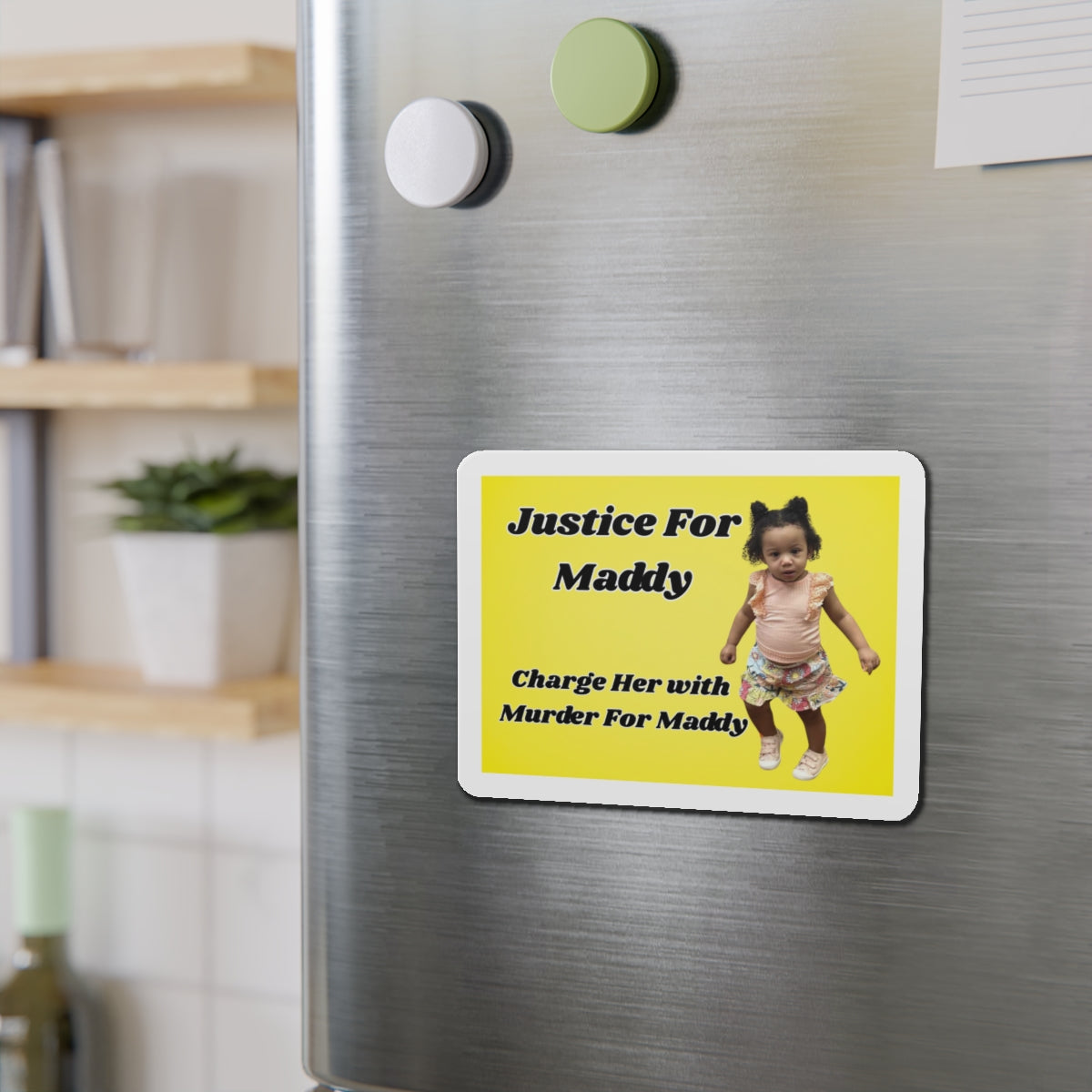 Justice for Maddy Die-Cut Magnet