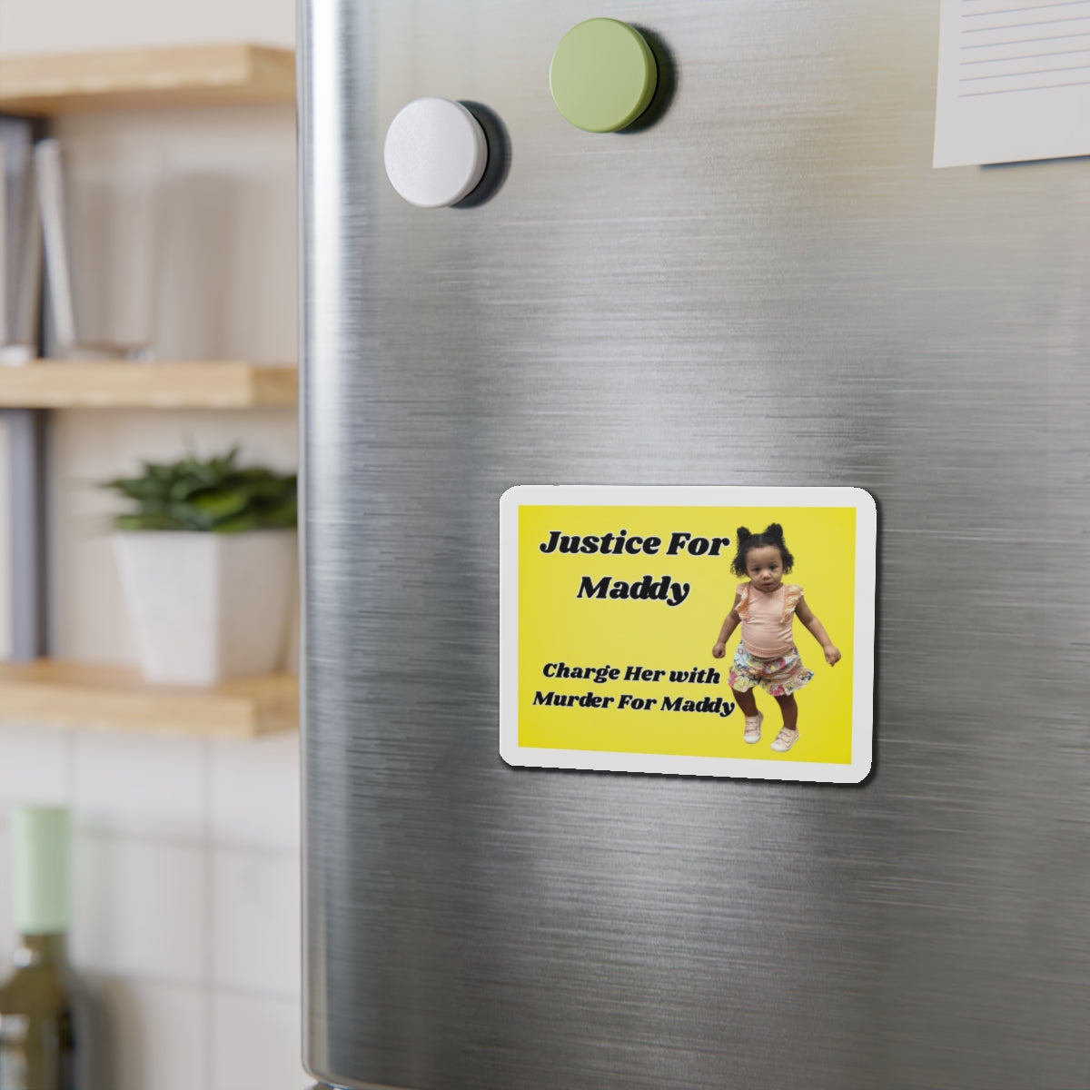 Justice for Maddy Die-Cut Magnet