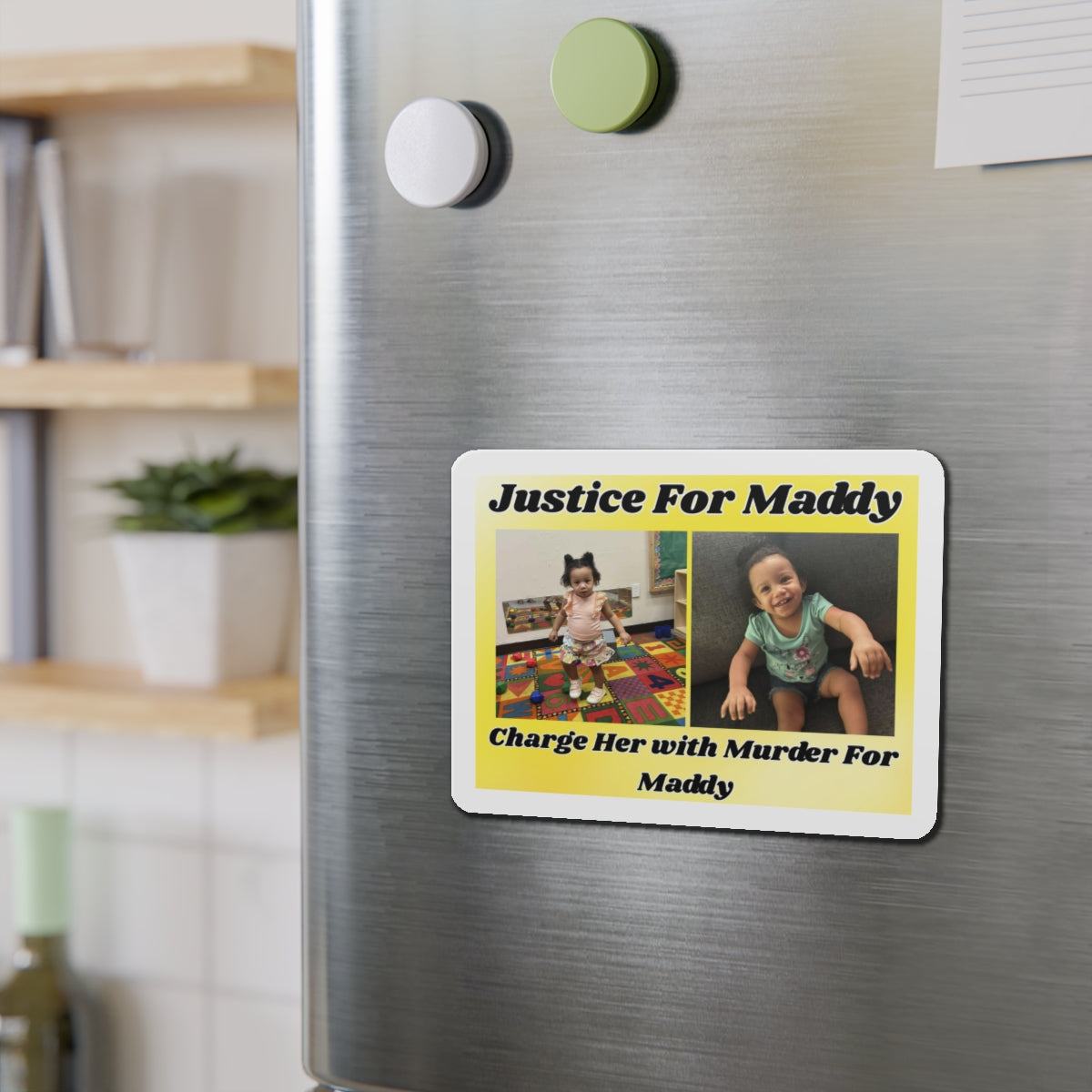 Justice for Maddy Die-Cut Magnet