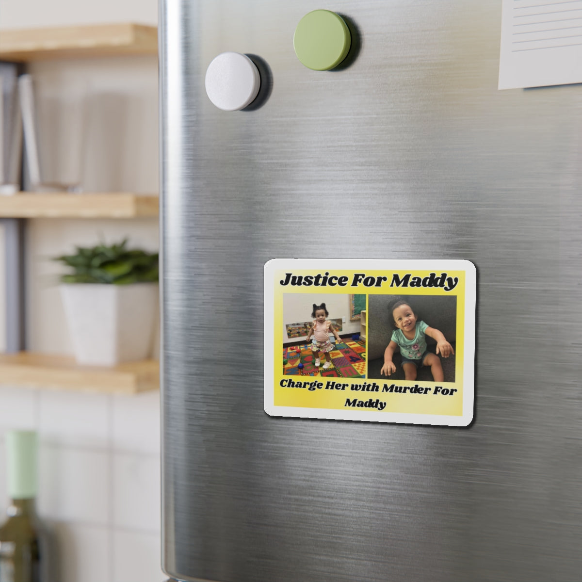 Justice for Maddy Die-Cut Magnet