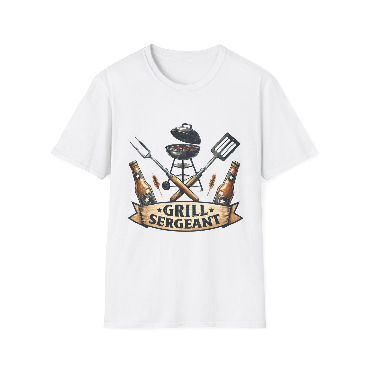 Grill Sergeant T‑Shirt — Funny BBQ Chef Shirt for Grill Lovers