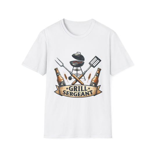 Grill Sergeant T‑Shirt — Funny BBQ Chef Shirt for Grill Lovers