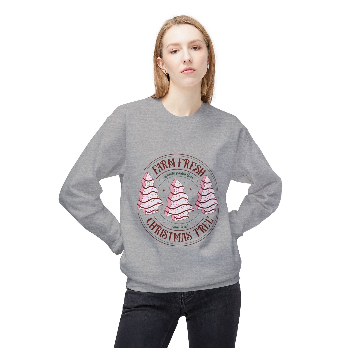 Farm Fresh Christmas Tree Crewneck Sweatshirt