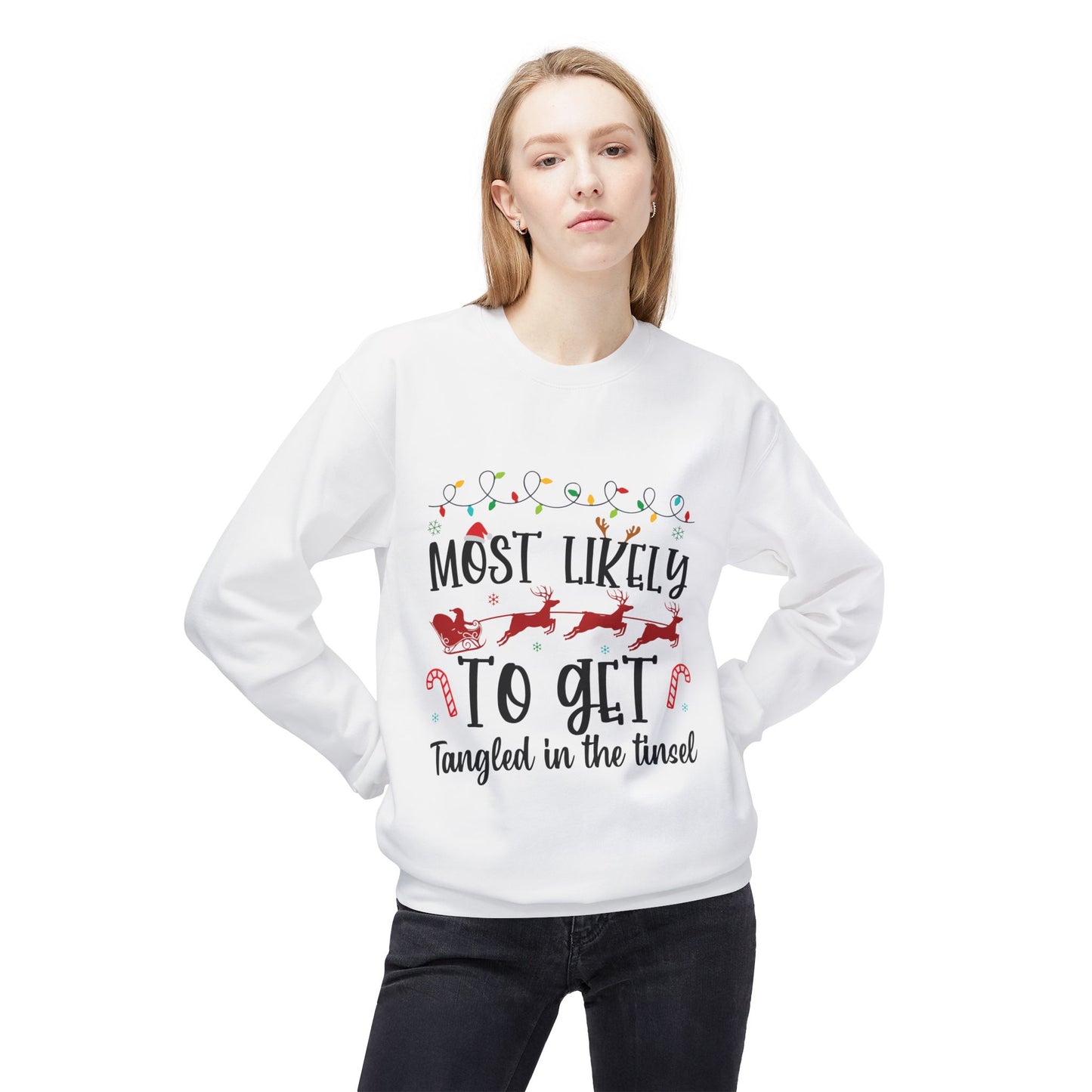 Tangled in Tinsel Crewneck Sweatshirt