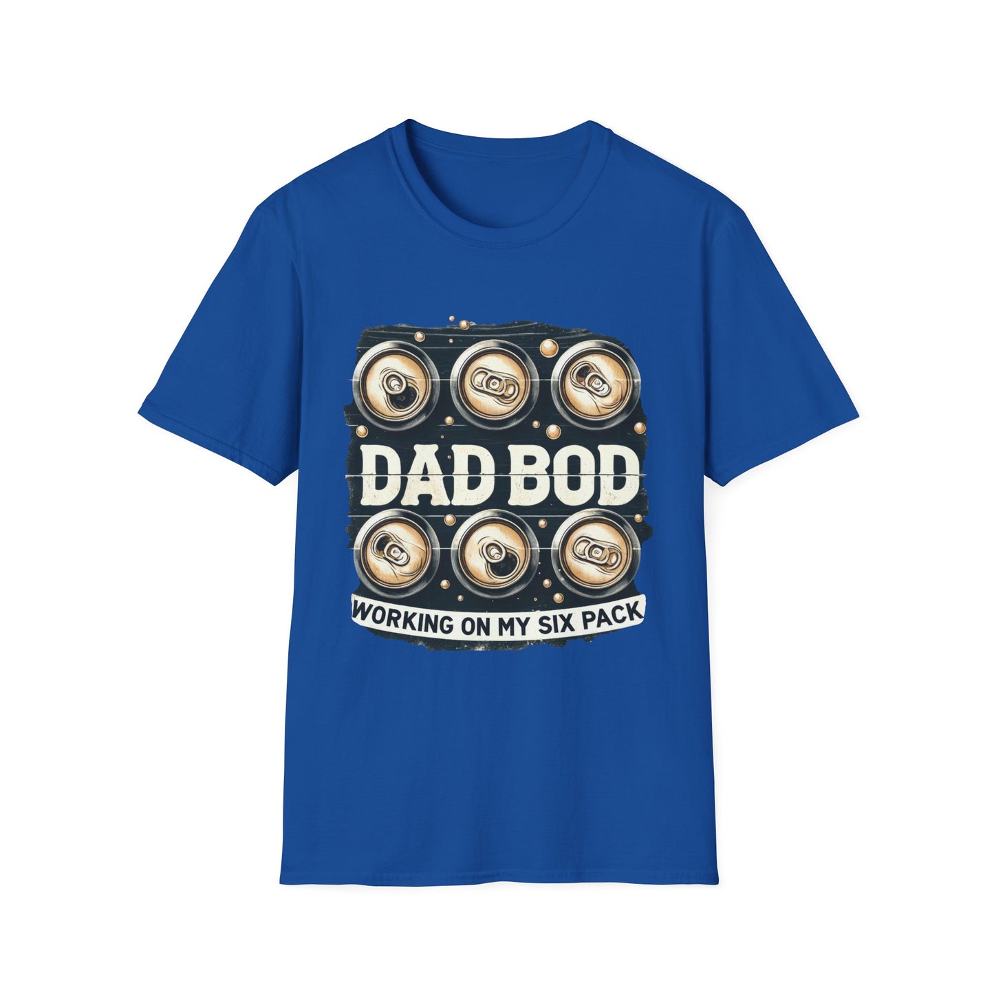 Dad Bod T-Shirt — "Dad Bod: Working On My Six Pack" Funny Fathers Day Tee