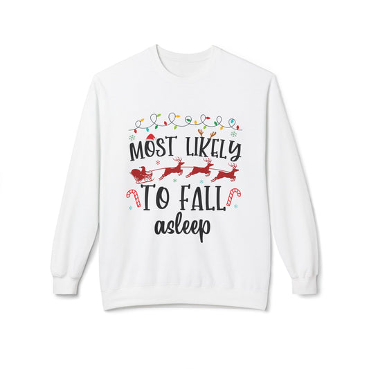 Most Likely to Fall Asleep Crewneck Sweatshirt