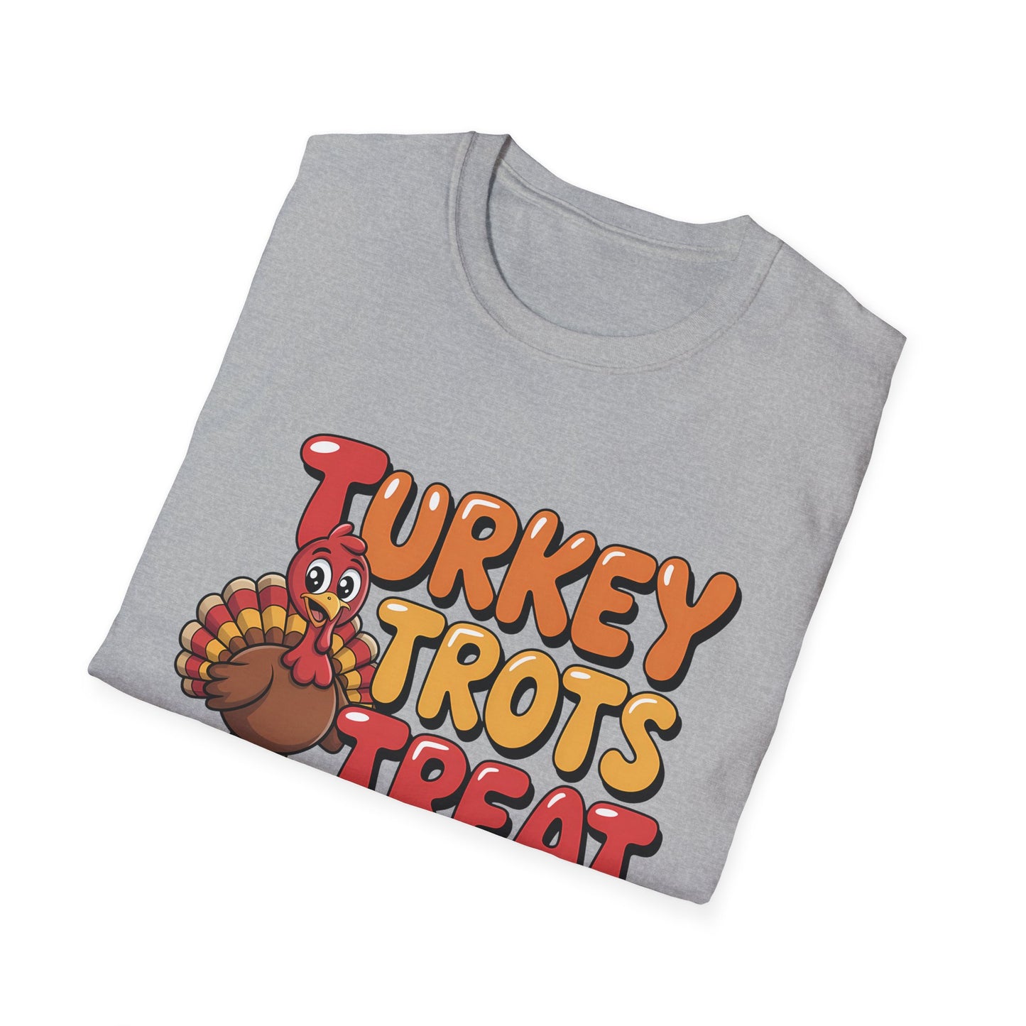 Thanksgiving Turkey Trots Unisex Softstyle T-Shirt