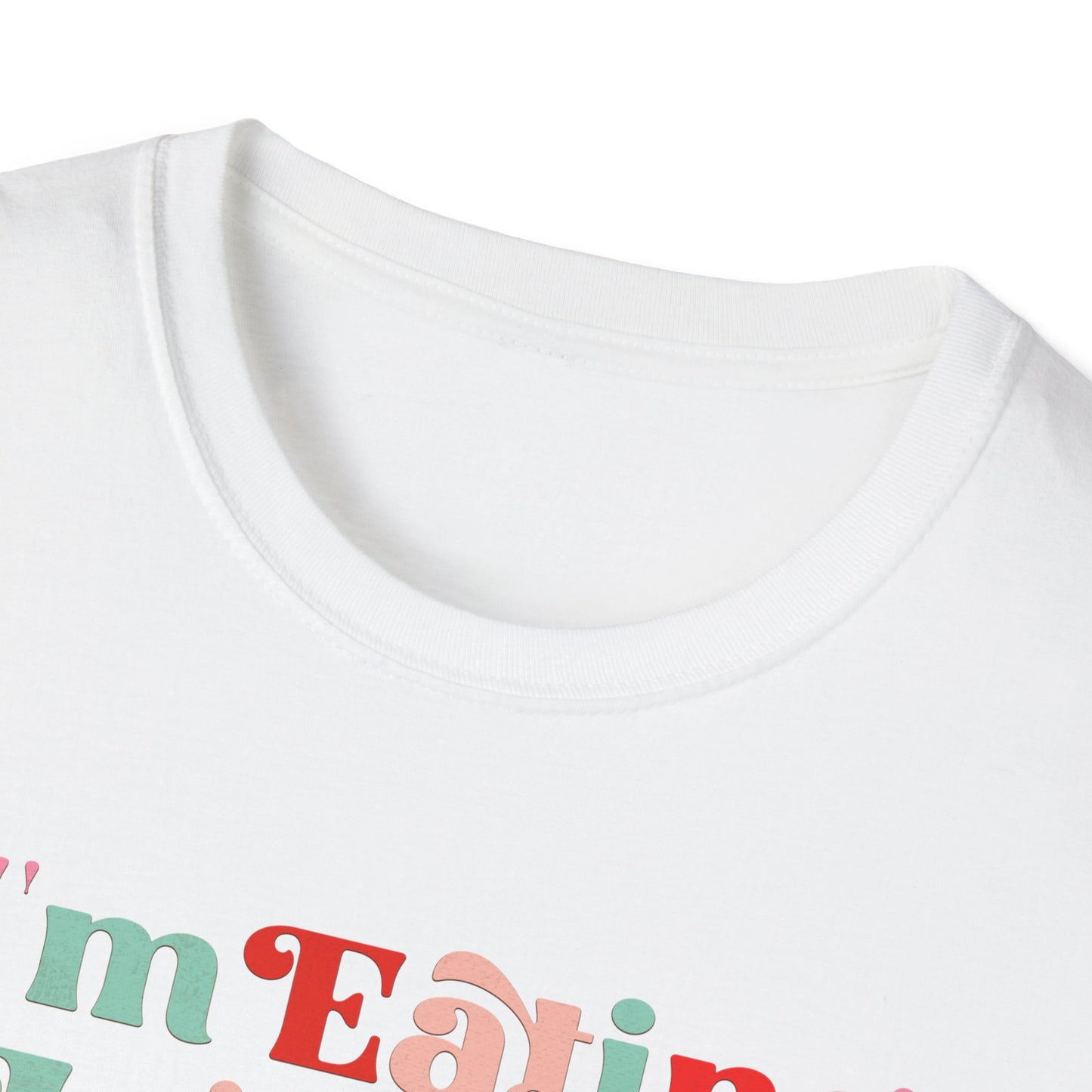 I'm Eating Junk Unisex Softstyle T-Shirt - Fun & Quirky Statement Tee for Snack Lovers