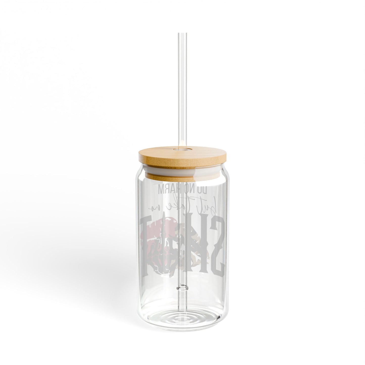 Do No Harm Sipper Glass – 16oz Bamboo Lid Tumbler