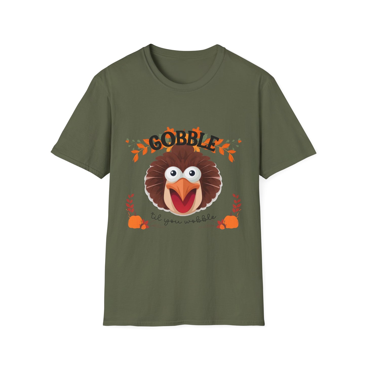 Gobble Til You Wobble Unisex Softstyle T-Shirt