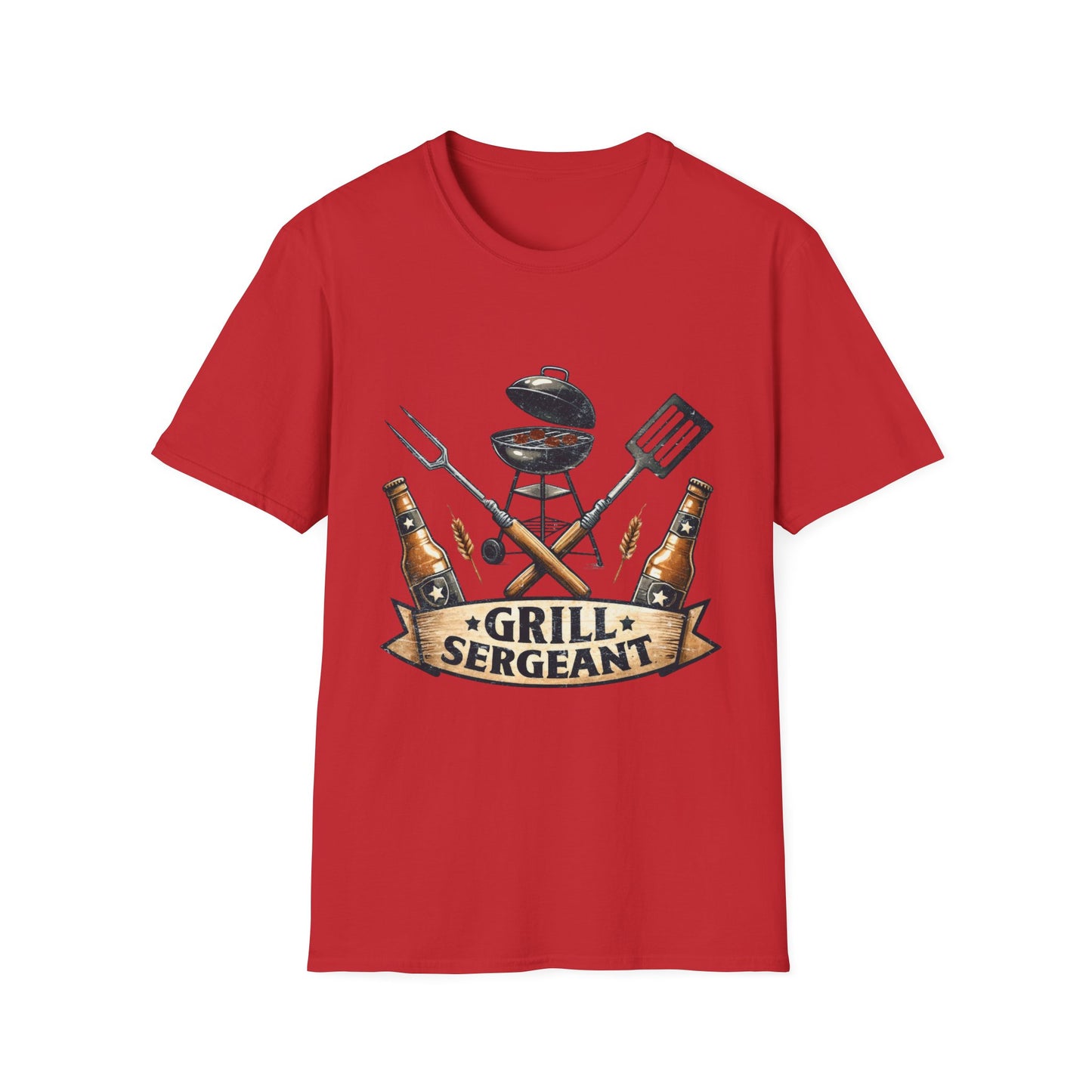 Grill Sergeant T‑Shirt — Funny BBQ Chef Shirt for Grill Lovers