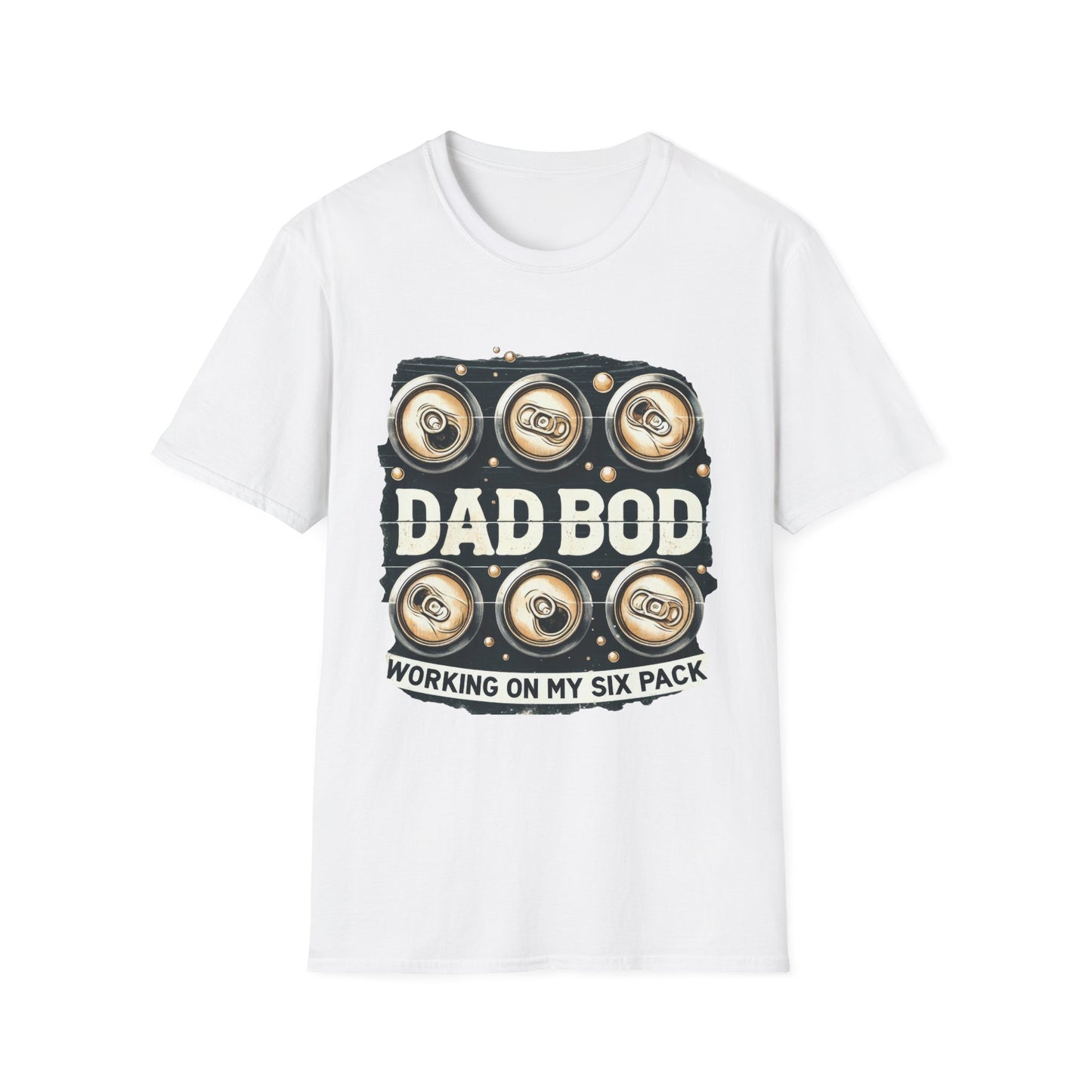 Dad Bod T-Shirt — "Dad Bod: Working On My Six Pack" Funny Fathers Day Tee