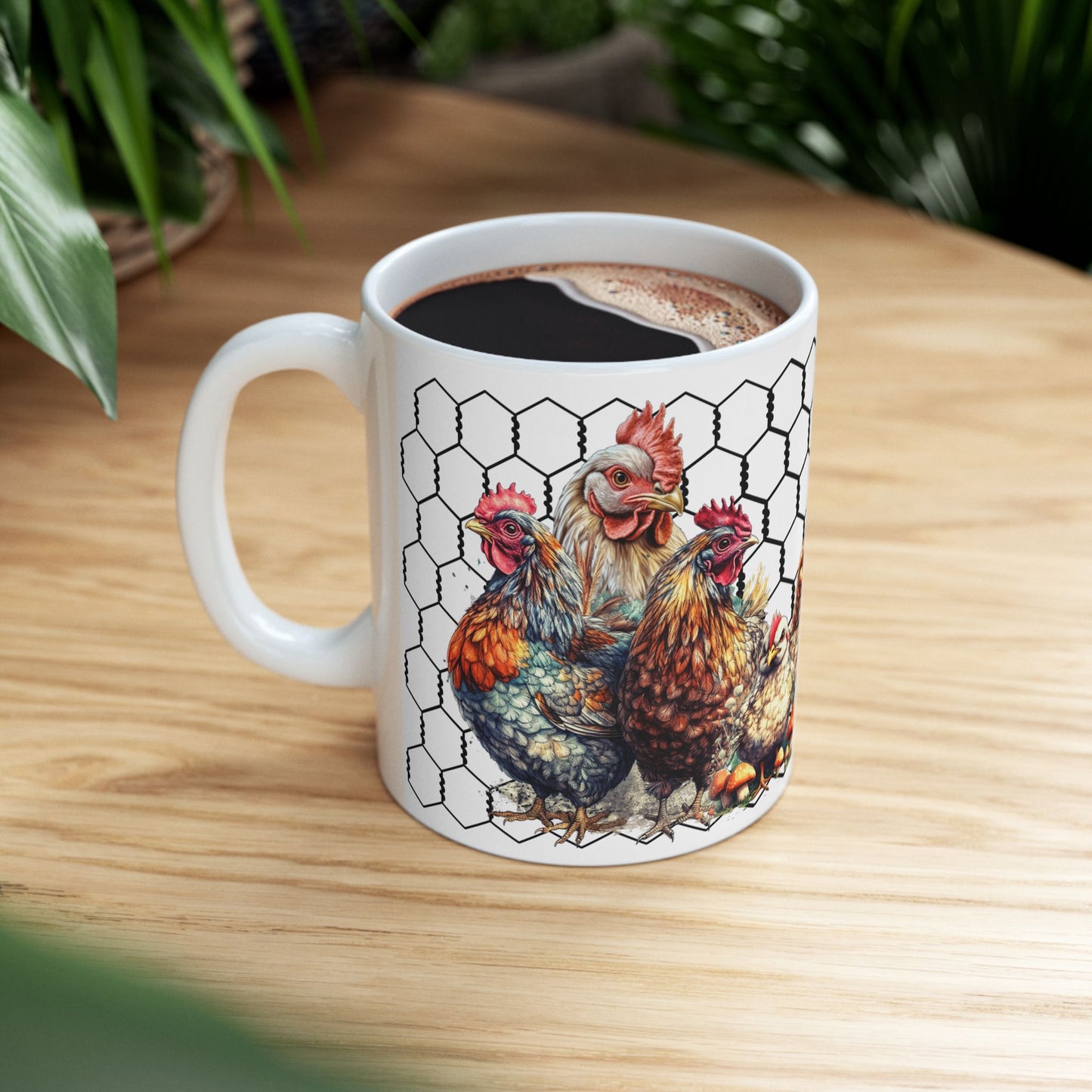 Cluck Off Chicken Coop Ceramic Mug — Farmhouse Hen & Chick Coffee Cup (11oz/15oz)