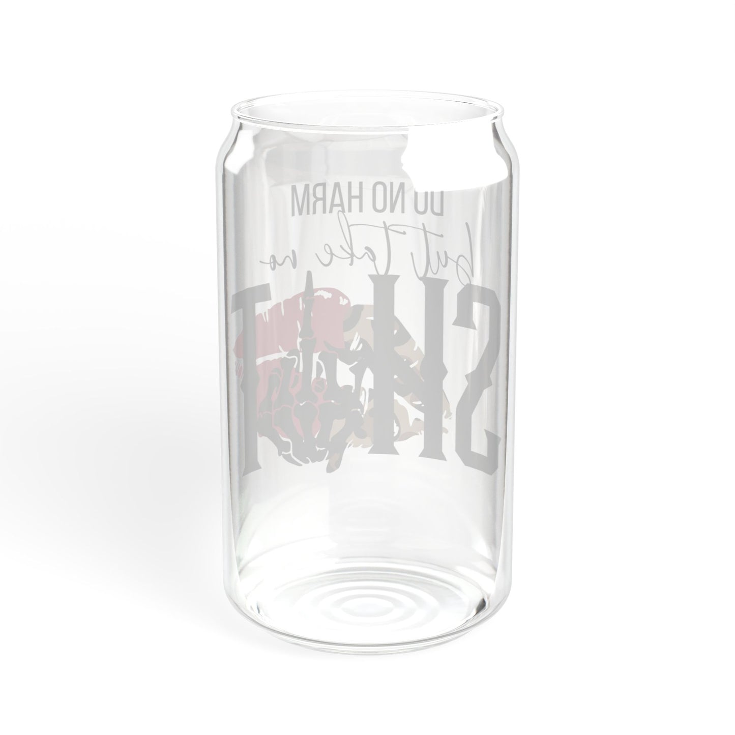 Do No Harm Sipper Glass – 16oz Bamboo Lid Tumbler