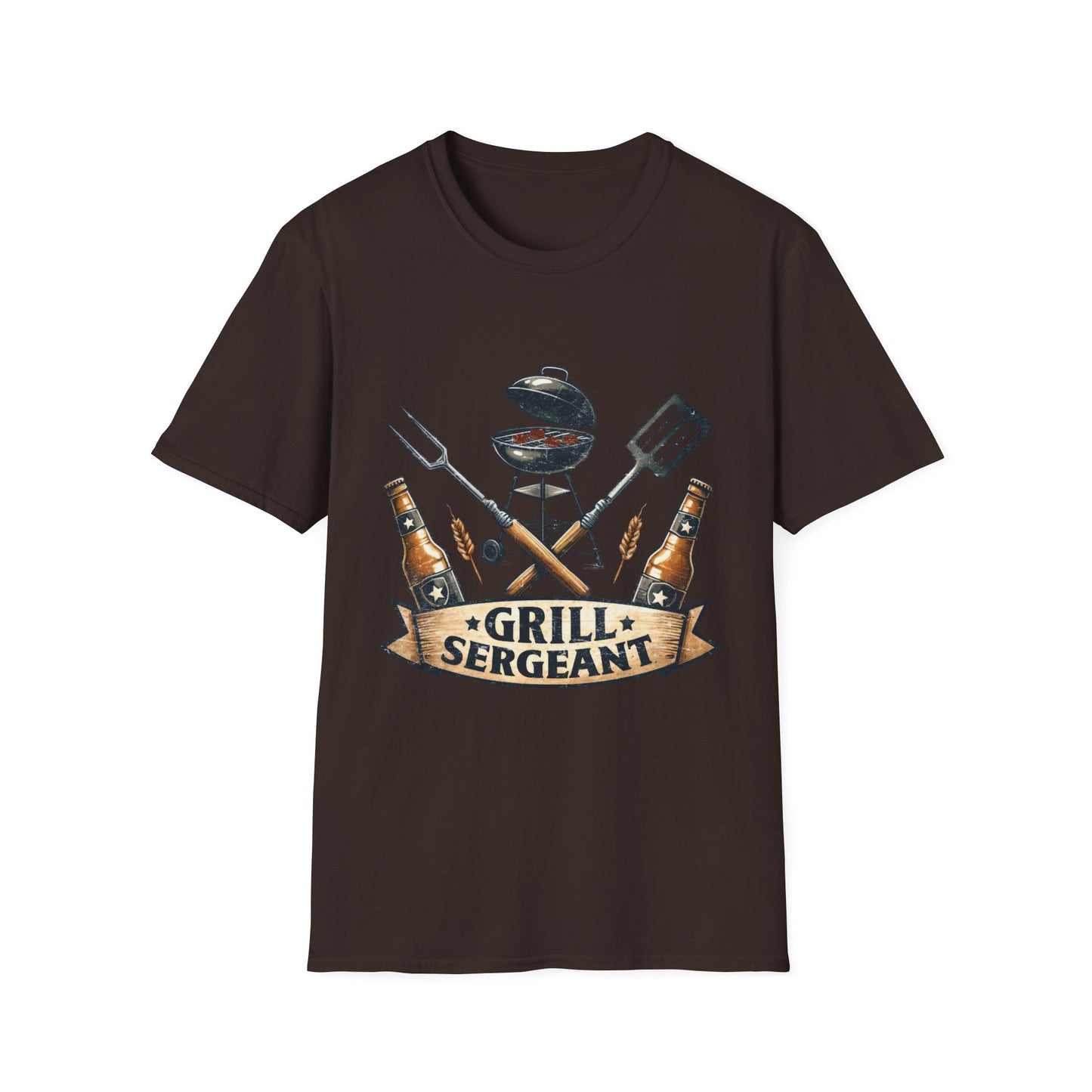 Grill Sergeant T‑Shirt — Funny BBQ Chef Shirt for Grill Lovers