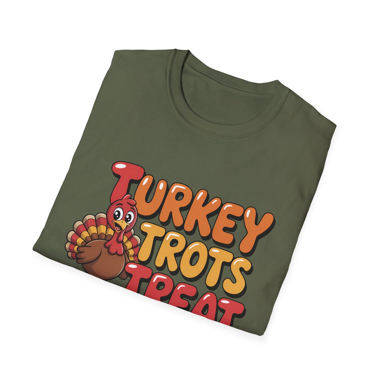 Thanksgiving Turkey Trots Unisex Softstyle T-Shirt