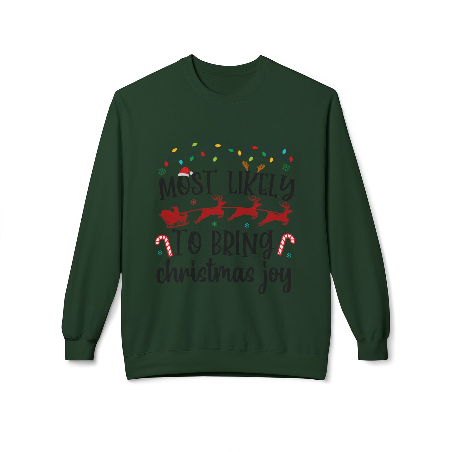 Most Likely to Bring Christmas Joy Crewneck Sweatshirt