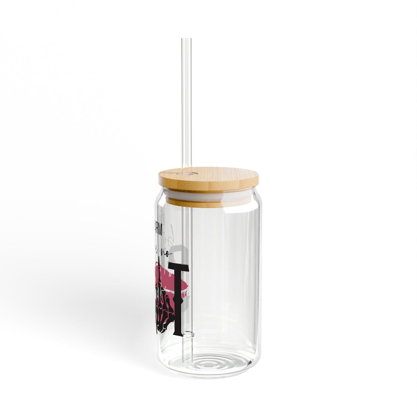 Do No Harm Sipper Glass – 16oz Bamboo Lid Tumbler