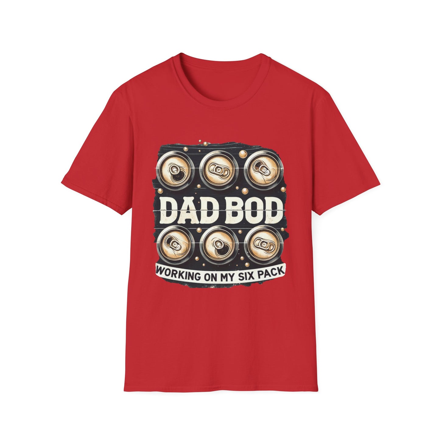 Dad Bod T-Shirt — "Dad Bod: Working On My Six Pack" Funny Fathers Day Tee