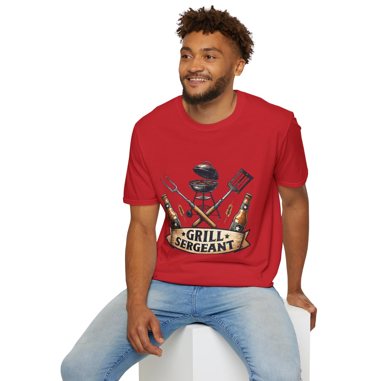 Grill Sergeant T‑Shirt — Funny BBQ Chef Shirt for Grill Lovers