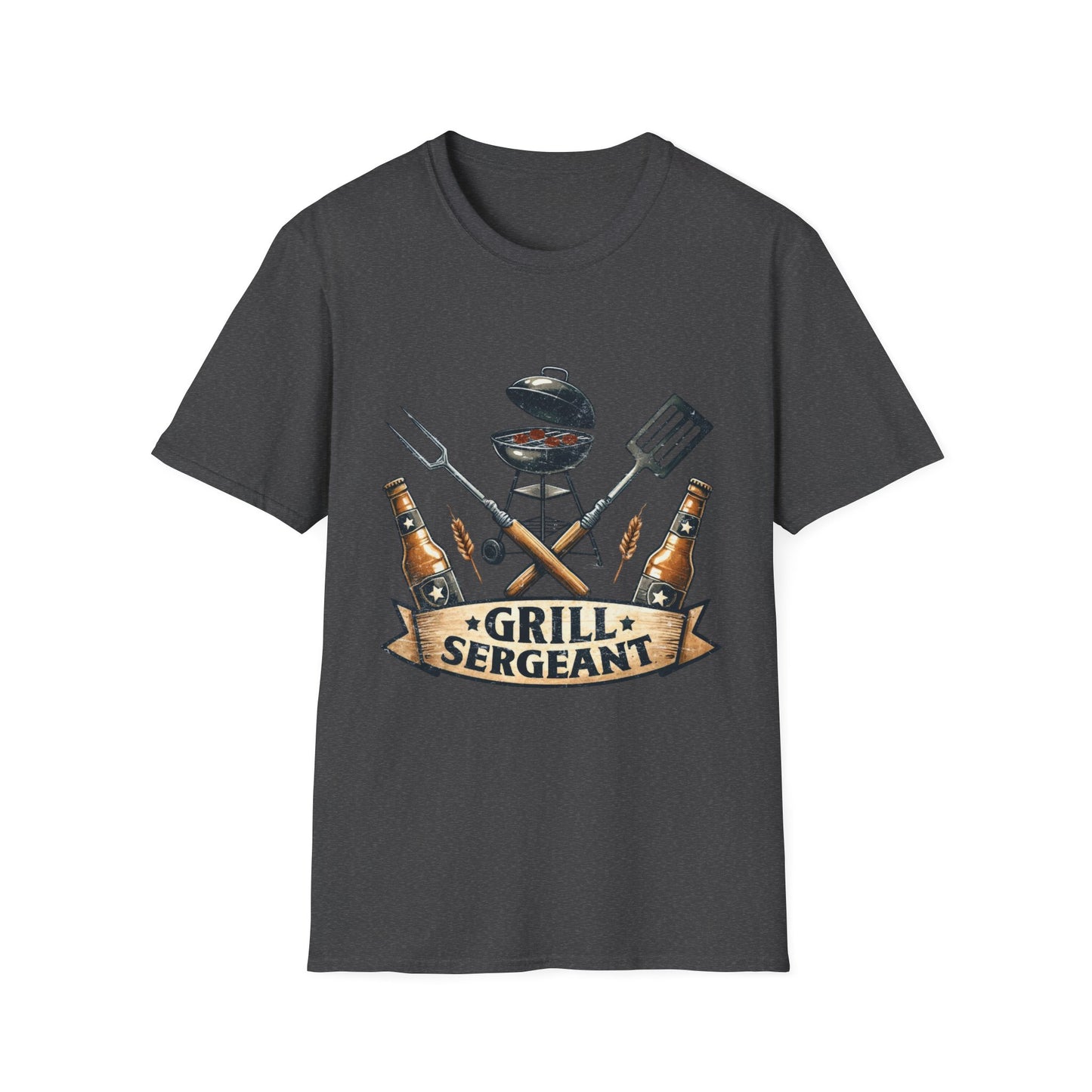 Grill Sergeant T‑Shirt — Funny BBQ Chef Shirt for Grill Lovers