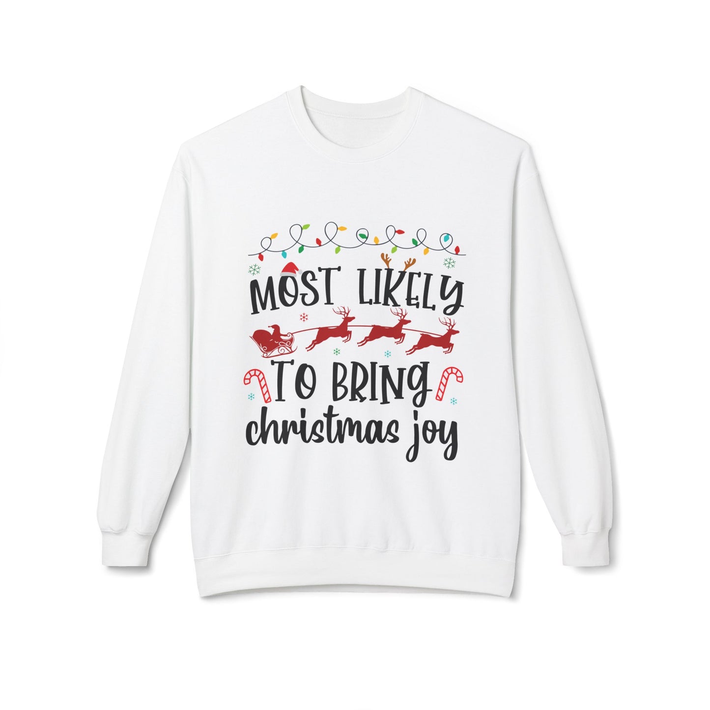 Most Likely to Bring Christmas Joy Crewneck Sweatshirt