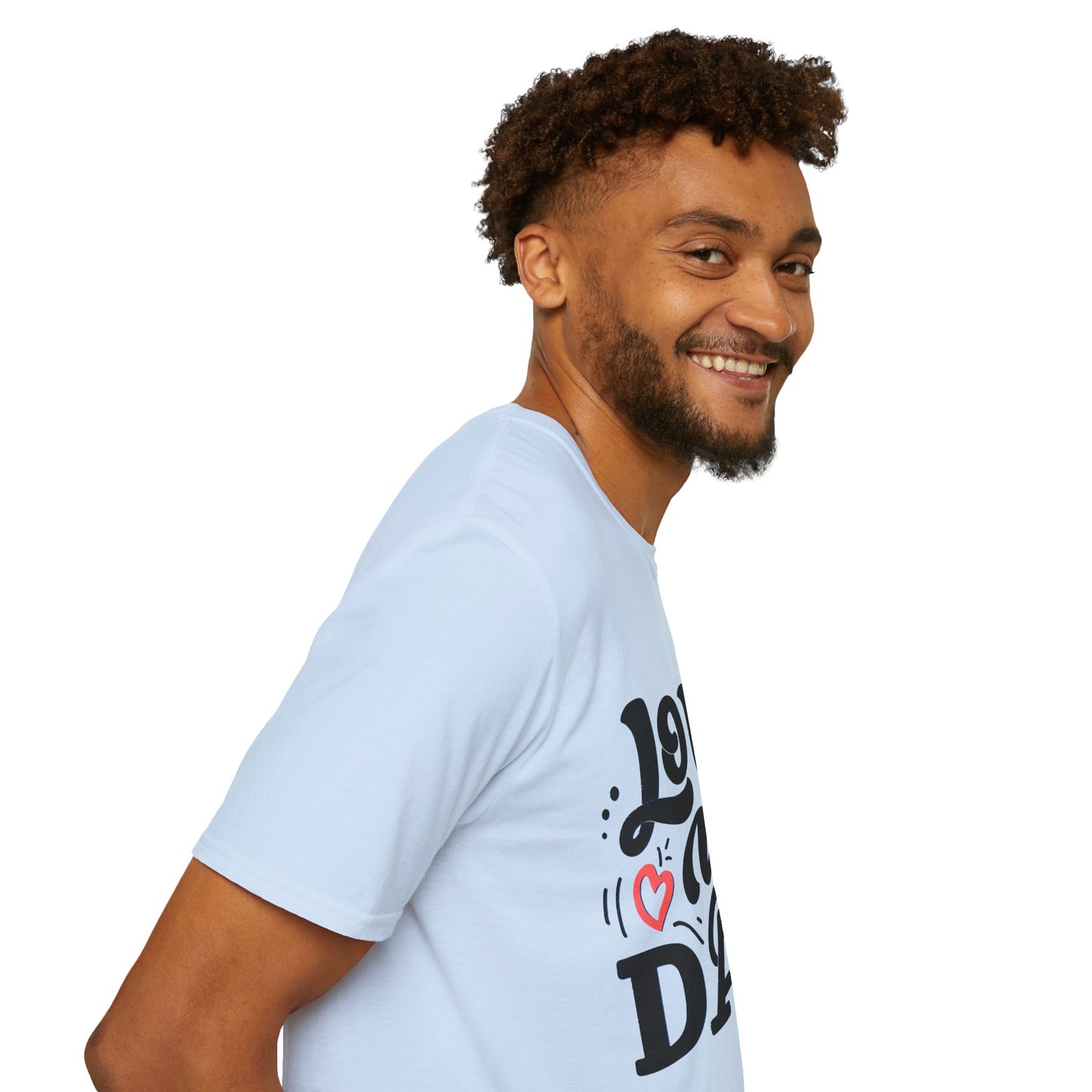 Love You Dad T-Shirt — Heart Dad Graphic Tee for Father’s Day
