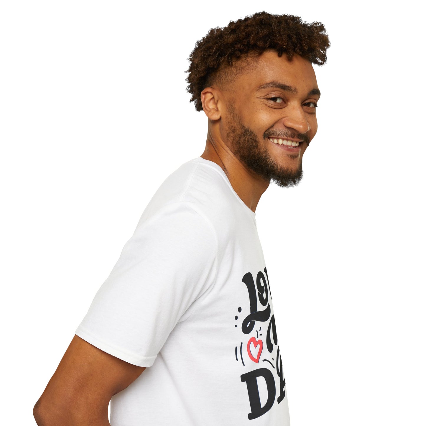 Love You Dad T-Shirt — Heart Dad Graphic Tee for Father’s Day