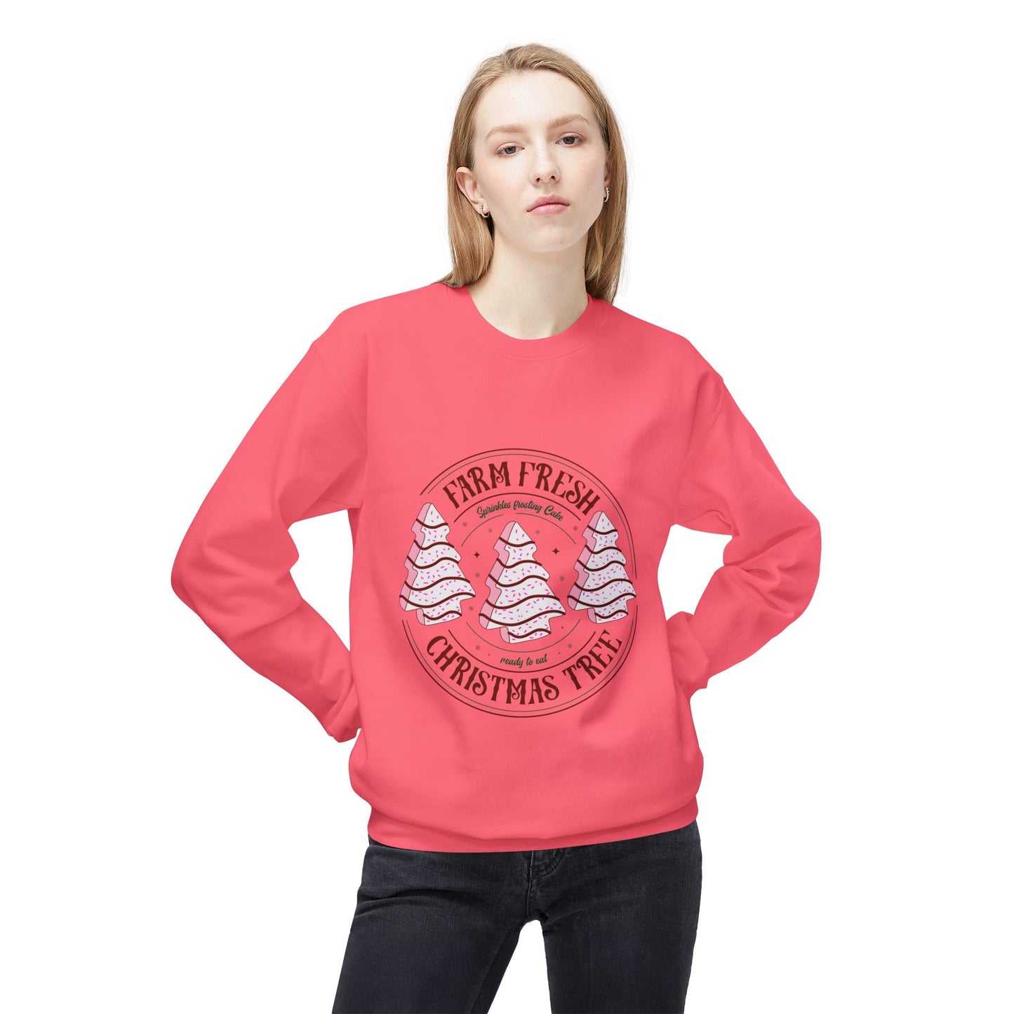 Farm Fresh Christmas Tree Crewneck Sweatshirt