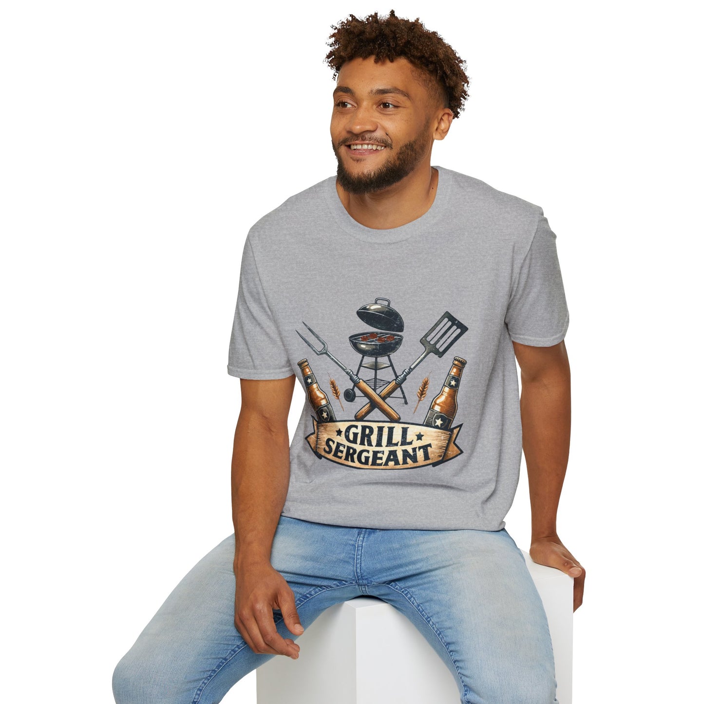 Grill Sergeant T‑Shirt — Funny BBQ Chef Shirt for Grill Lovers