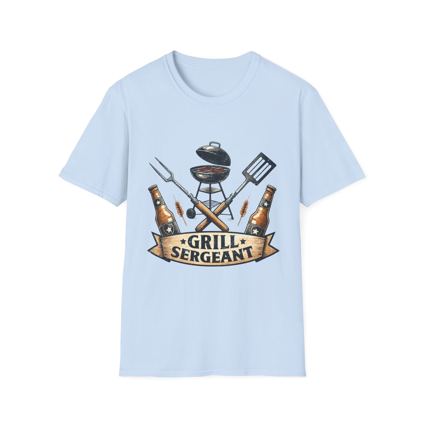Grill Sergeant T‑Shirt — Funny BBQ Chef Shirt for Grill Lovers