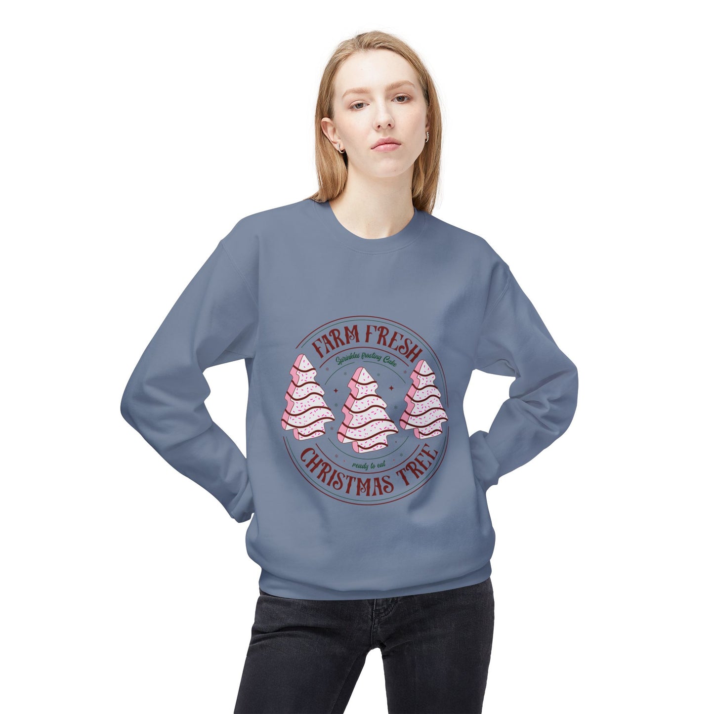 Farm Fresh Christmas Tree Crewneck Sweatshirt