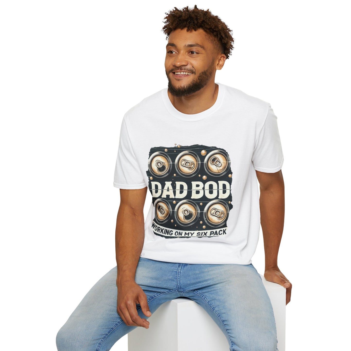 Dad Bod T-Shirt — "Dad Bod: Working On My Six Pack" Funny Fathers Day Tee