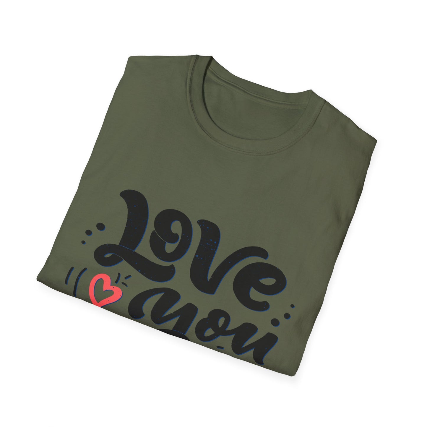 Love You Dad T-Shirt — Heart Dad Graphic Tee for Father’s Day