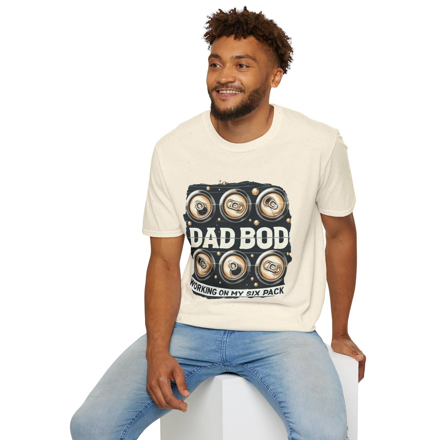 Dad Bod T-Shirt — "Dad Bod: Working On My Six Pack" Funny Fathers Day Tee