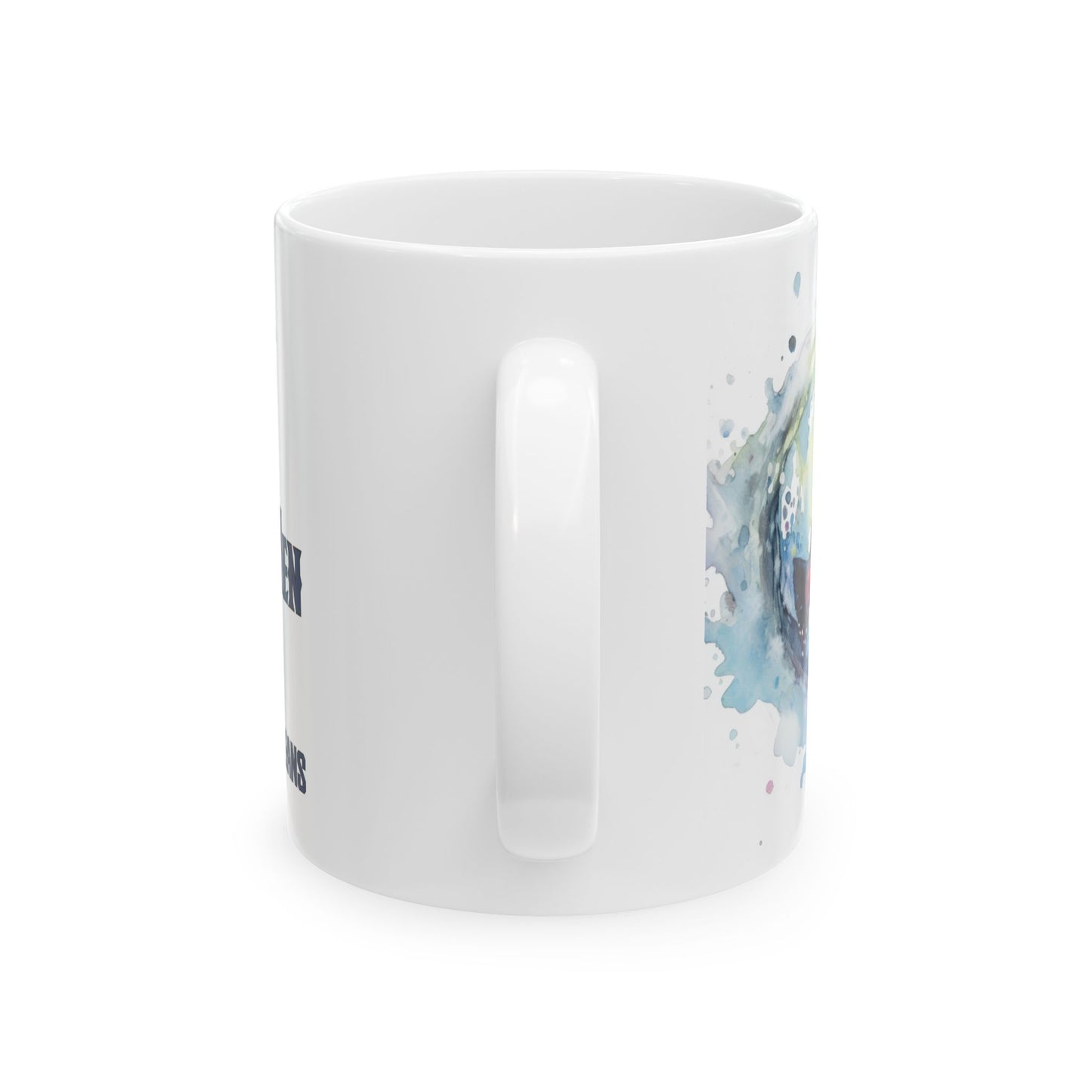 Jesus Made Me A Fisher Of Men Mug — Rainbow Trout Christian Faith Coffee Cup