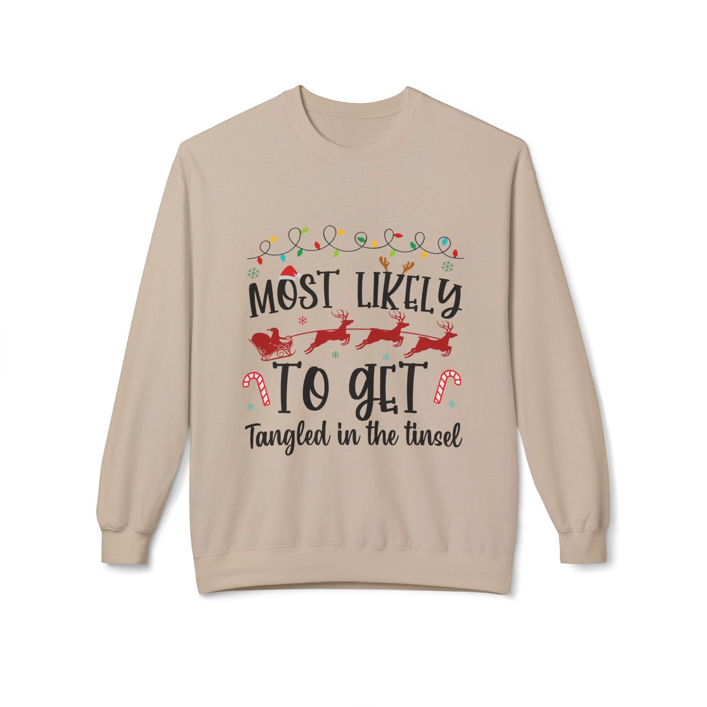 Tangled in Tinsel Crewneck Sweatshirt