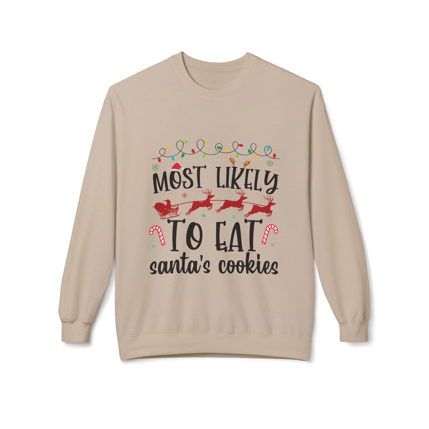 Est Santa's Cookies Crewneck Sweatshirt
