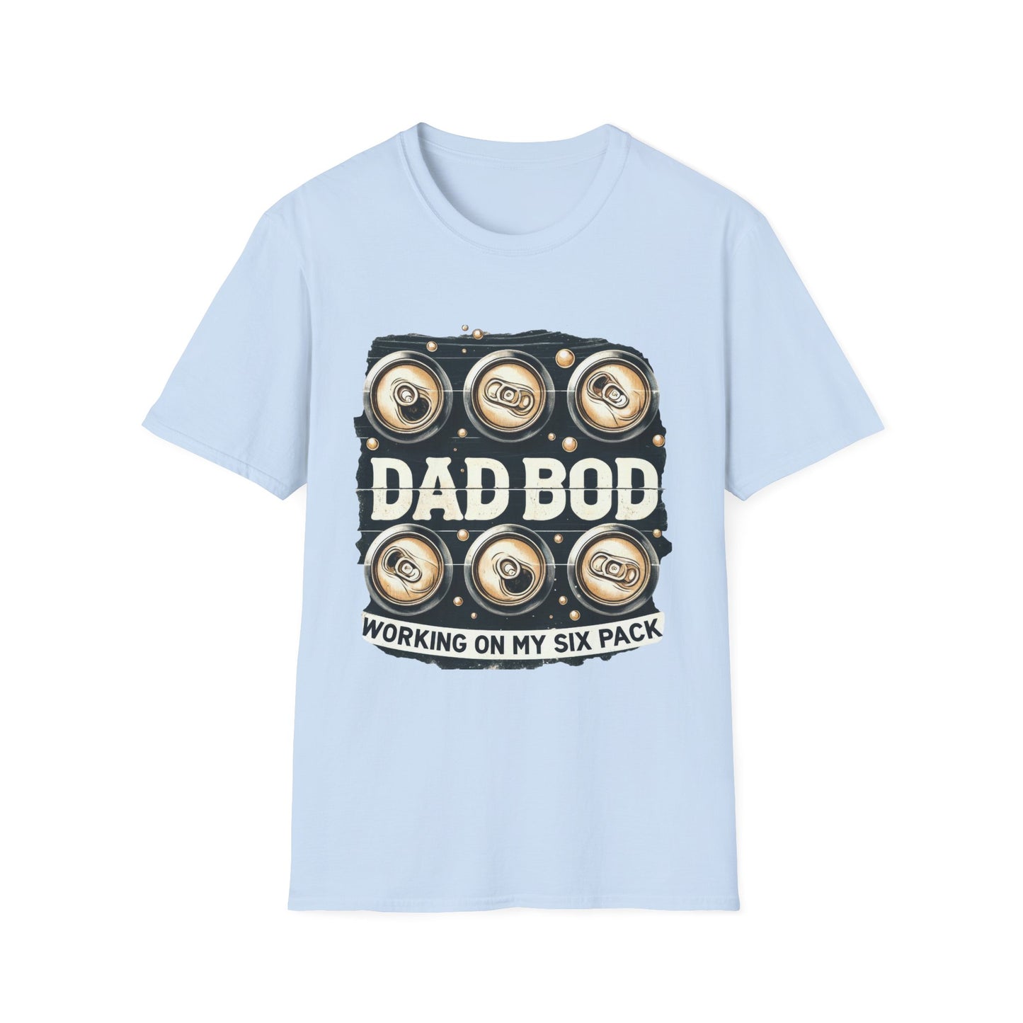 Dad Bod T-Shirt — "Dad Bod: Working On My Six Pack" Funny Fathers Day Tee
