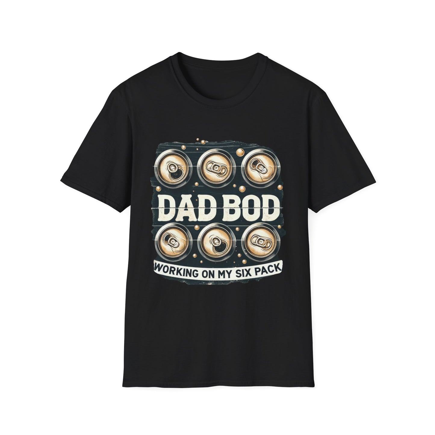Dad Bod T-Shirt — "Dad Bod: Working On My Six Pack" Funny Fathers Day Tee