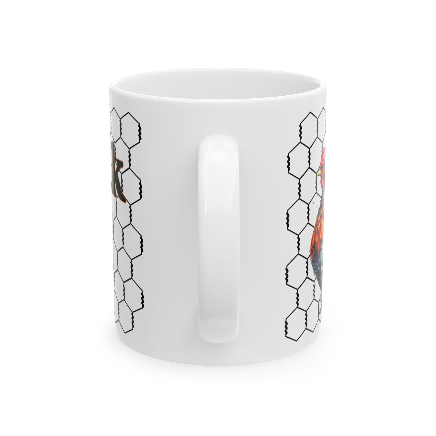 Cluck Off Chicken Coop Ceramic Mug — Farmhouse Hen & Chick Coffee Cup (11oz/15oz)