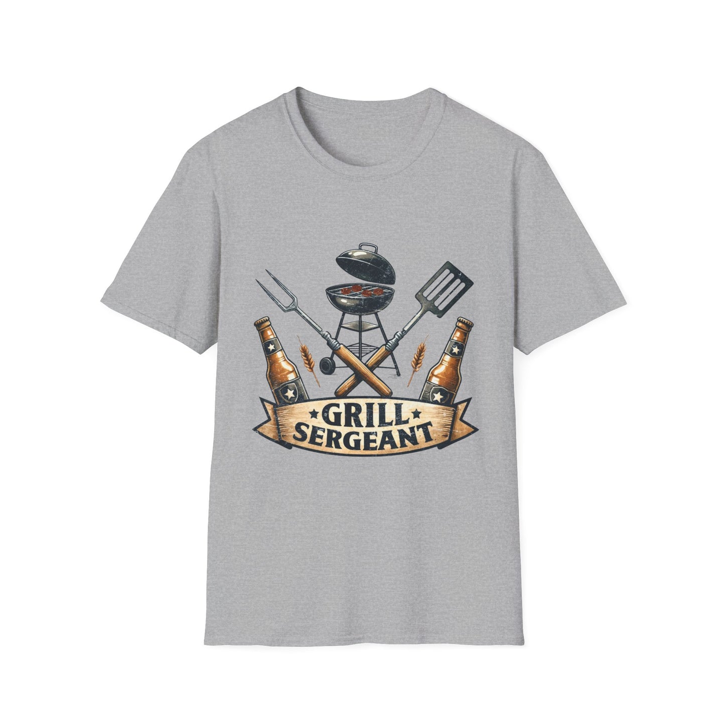Grill Sergeant T‑Shirt — Funny BBQ Chef Shirt for Grill Lovers