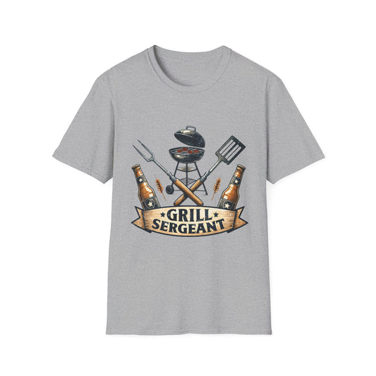 Grill Sergeant T‑Shirt — Funny BBQ Chef Shirt for Grill Lovers