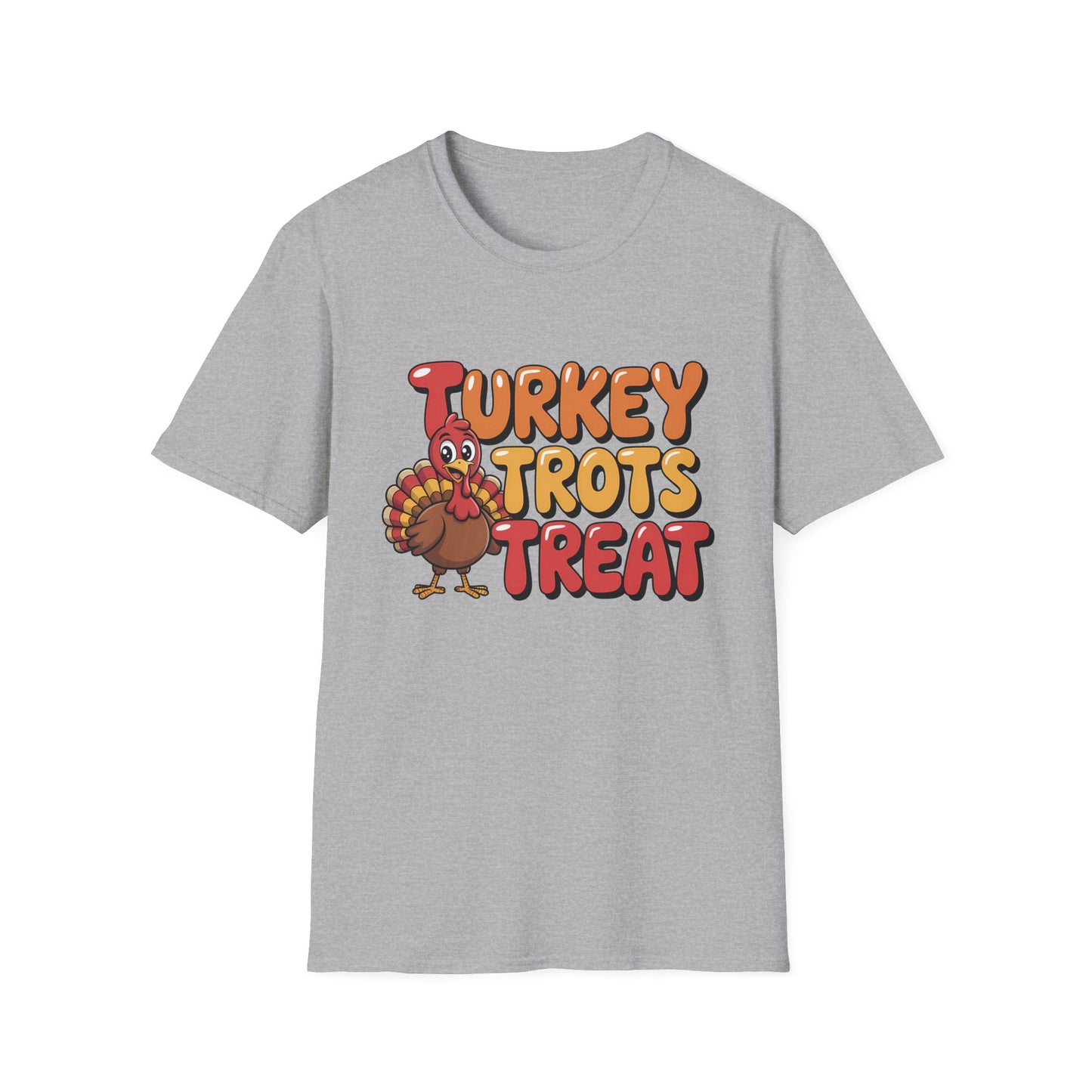 Thanksgiving Turkey Trots Unisex Softstyle T-Shirt