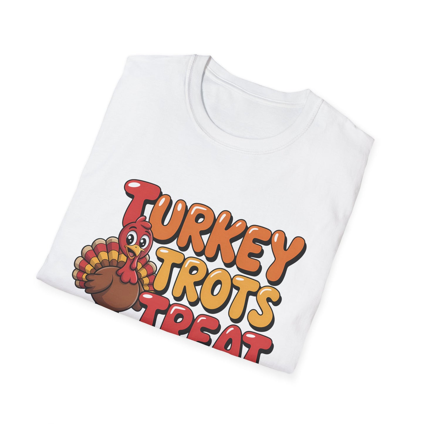 Thanksgiving Turkey Trots Unisex Softstyle T-Shirt