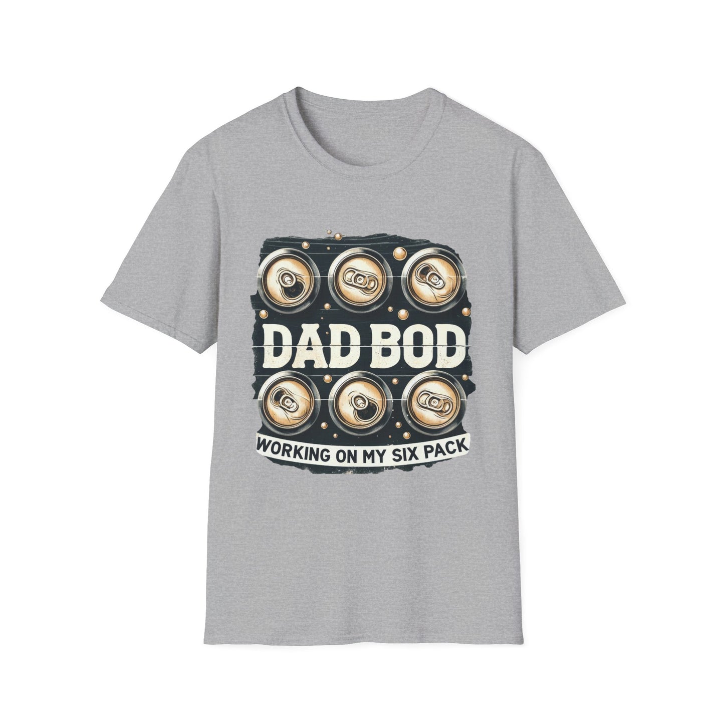Dad Bod T-Shirt — "Dad Bod: Working On My Six Pack" Funny Fathers Day Tee